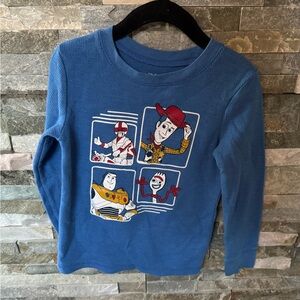 🔴$3 bundle only 🔴 Kids Blue Toy Story Long Sleeve Shirt